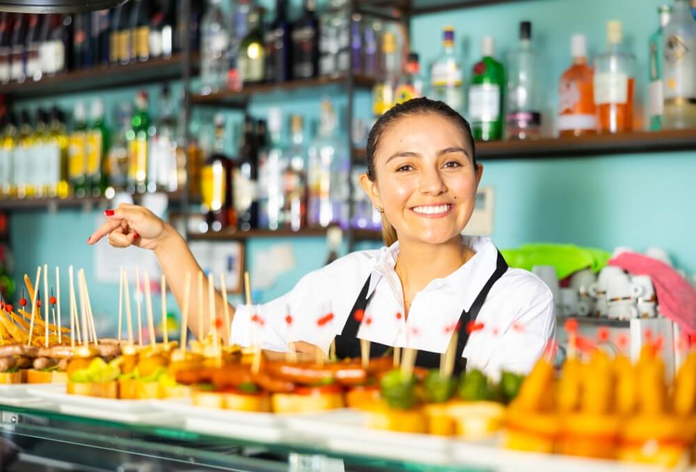 This shows variety and vibrancy—ideal for illustrating the city’s culinary creativity.