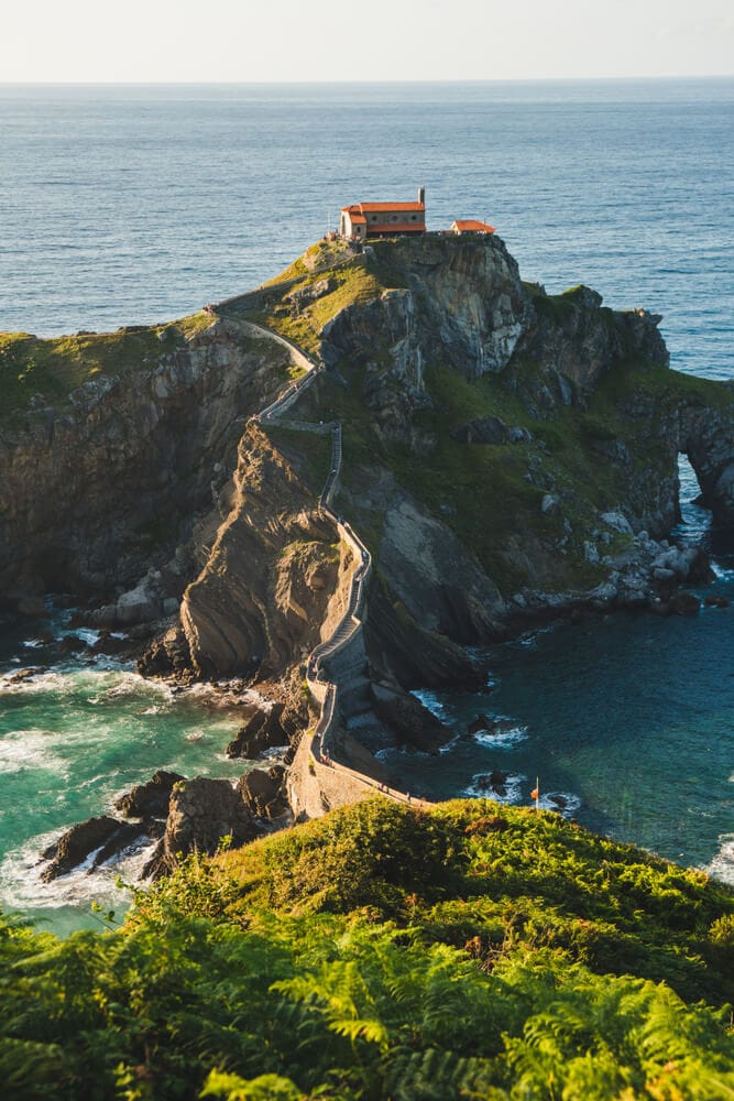 Private tours of Spain with stunning views like San Juan de Gaztelugatxe, between San Sebastian and Bilbao, pictured here.